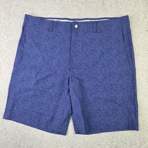 Callaway Golf Performance Shorts Mens 38 Blue Check Chino 9" Flex Lightweight